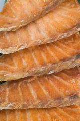 japanese cuisine. fried fish on the background