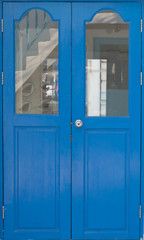 blue vintage door