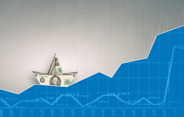 Dollar ship in water