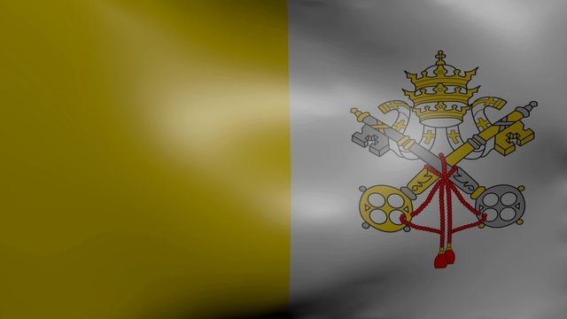 vatican strong wind flag
