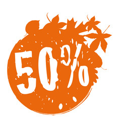 50%, Herbstlaub, Herbstrabatte