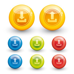Download-Upload glossy icon