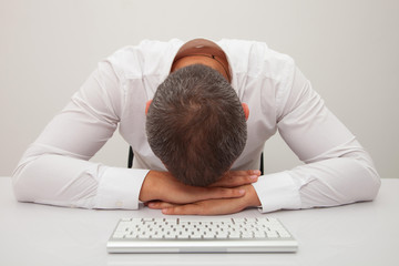 Stressed out businessman