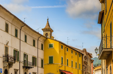 Obraz premium hill village in Italy