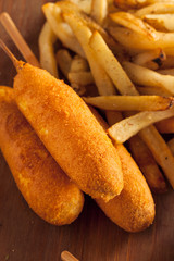 Homemade Organic Corn Dogs