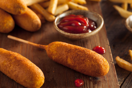 Homemade Organic Corn Dogs