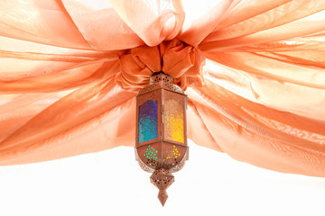 Ornate traditional moroccan lamp