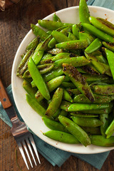 Homemade Sauteed Sugar Snap Peas