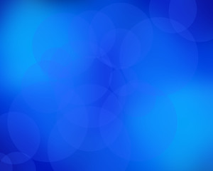 Blue abstract round frame with place for text