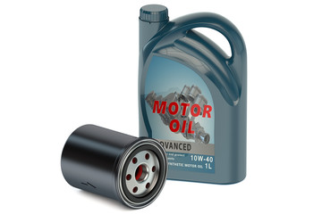 motor oil and oil filter