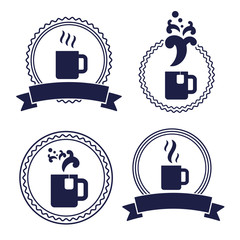 office tea coffee cup label