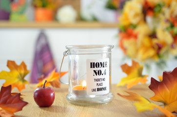 Jesienna dekoracja - lampion © Bydlinska