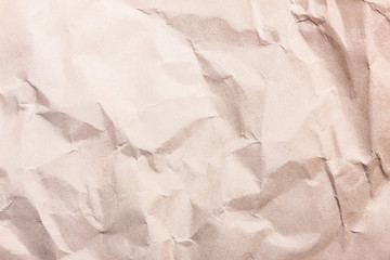 Crumpled stained paper. Old retro letter texture. 