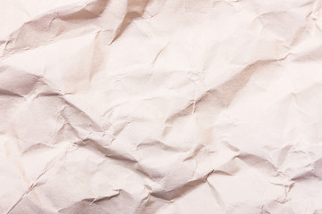 Crumpled stained paper. Old retro letter texture. 