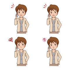 男性　携帯電話