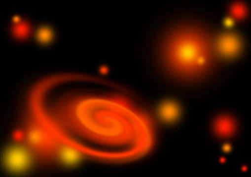 Halloween Galaxie mit leuchtenden Sternen / Halloween Galaxy