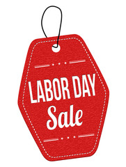 Labor day sale label or price tag