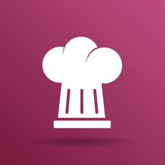 chef hat icon design in vector format