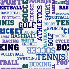 Sport seamless vector pattern 