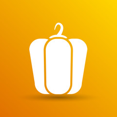 pepper logo bell sweet vector abstract line