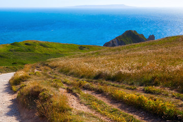 Küstenlandschaft an der Jurassic Coast in Dorset, England