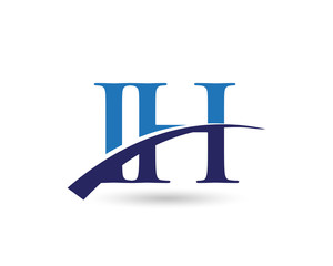 IH Logo Letter Swoosh