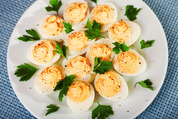 Stuffed eggs