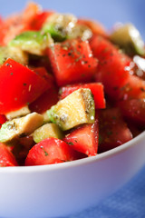 Tomato and avocado salad