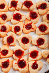 Heart-shaped cookies