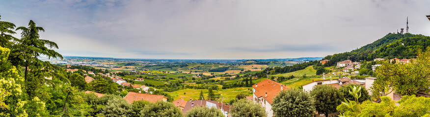 Large view of Countryside of Romagna in Italy