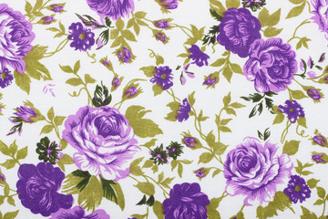vintage style of tapestry flowers fabric pattern background