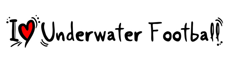 Underwater Football love