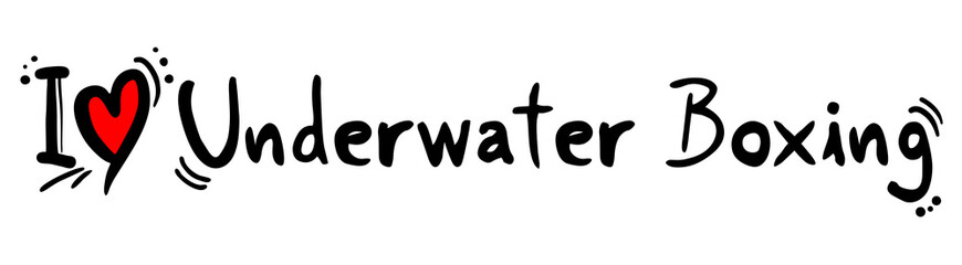 Underwater Boxing love