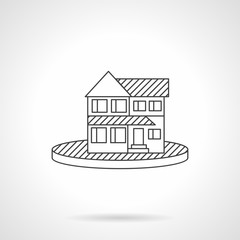 Housing abstract line vector icon