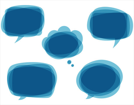 Blue Speech Bubbles 
