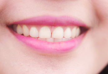 close up of a perfect smile