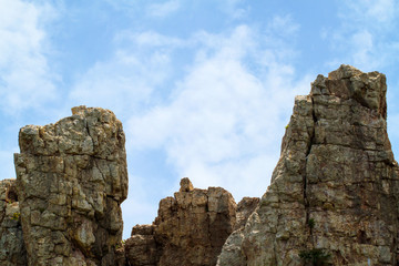 Fototapeta na wymiar The rocks mountain