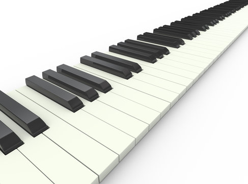 3d piano keyboard