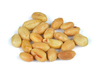 peanut on white background