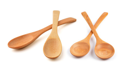 Wooden Spoon isolated on white background