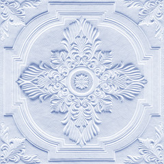 Patterns on the ceiling gypsum sheets