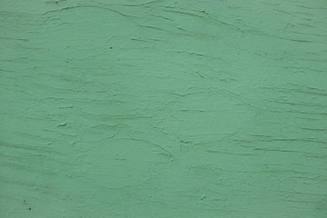 Green painted wooden and textured