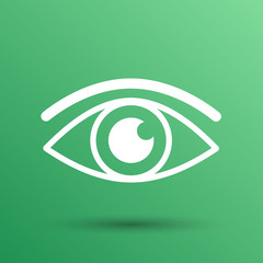Eye icon vector vision symbol look graphic pictogram