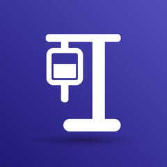 infusion icon illustration medical bag dropper intravenous vein