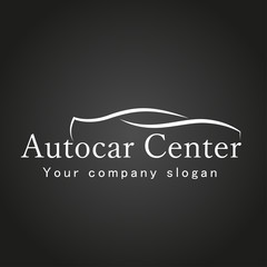 Vector template of car rental logo. Logo template for your design