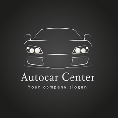 car icon design silhouette in vector format