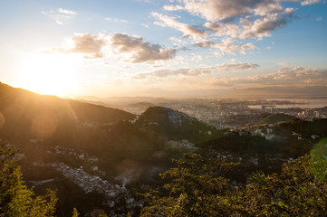 Rio de Janeiro sunset light