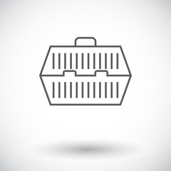 Pet carrier icon