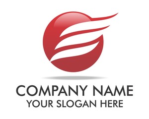 red logo trademark symbol vector