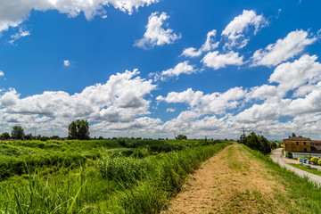 Fototapeta premium river in the countryside in the north of Italy